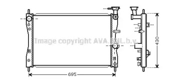 Теплообменник (AVA QUALITY COOLING: MT2172)