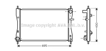 Теплообменник (AVA QUALITY COOLING: MT2174)