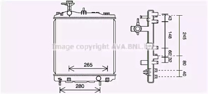 Теплообменник (AVA QUALITY COOLING: MT2265)