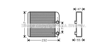 Теплообменник (AVA QUALITY COOLING: MT6186)