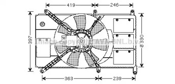 Вентилятор (AVA QUALITY COOLING: MT7522)