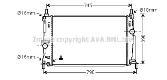 Теплообменник (AVA QUALITY COOLING: MZ2254)