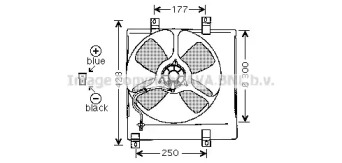 Вентилятор (AVA QUALITY COOLING: MZ7504)