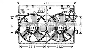 Вентилятор (AVA QUALITY COOLING: MZ7524)