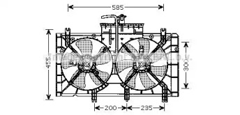 Вентилятор (AVA QUALITY COOLING: MZ7537)