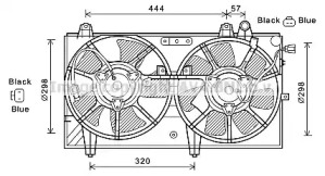 Вентилятор (AVA QUALITY COOLING: MZ7544)