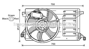 Вентилятор (AVA QUALITY COOLING: MZ7545)