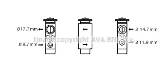 Клапан (AVA QUALITY COOLING: OL1461)