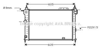 Теплообменник (AVA QUALITY COOLING: OL2028)