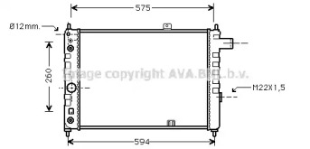 Теплообменник (AVA QUALITY COOLING: OL2051)