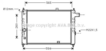 Теплообменник (AVA QUALITY COOLING: OL2052)