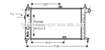 Теплообменник (AVA QUALITY COOLING: OL2065)