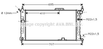 Теплообменник (AVA QUALITY COOLING: OL2091)