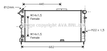 Теплообменник (AVA QUALITY COOLING: OL2136)