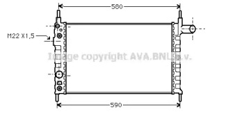 Теплообменник (AVA QUALITY COOLING: OL2163)