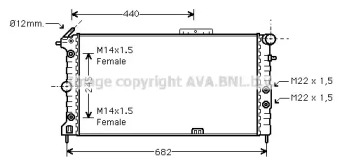 Теплообменник (AVA QUALITY COOLING: OL2173)