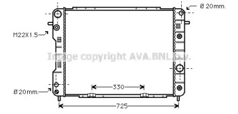 Теплообменник (AVA QUALITY COOLING: OL2198)