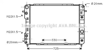 Теплообменник (AVA QUALITY COOLING: OL2199)