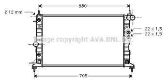 Теплообменник (AVA QUALITY COOLING: OL2220)