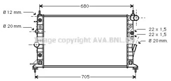 Теплообменник (AVA QUALITY COOLING: OL2222)