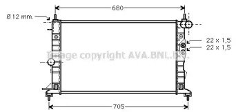 Теплообменник (AVA QUALITY COOLING: OL2244)