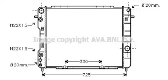 Теплообменник (AVA QUALITY COOLING: OL2249)