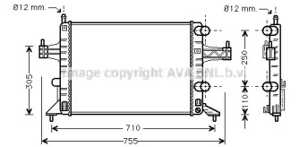 Теплообменник (AVA QUALITY COOLING: OL2303)