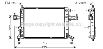 Теплообменник (AVA QUALITY COOLING: OL2304)