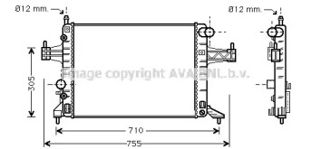 Теплообменник (AVA QUALITY COOLING: OL2308)