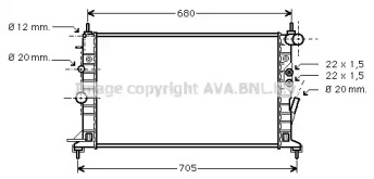 Теплообменник (AVA QUALITY COOLING: OL2359)