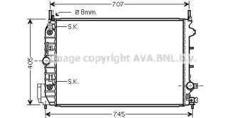 Теплообменник (AVA QUALITY COOLING: OL2388)