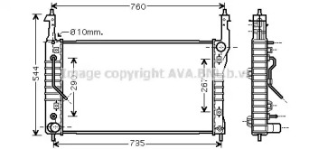 Теплообменник (AVA QUALITY COOLING: OL2424)