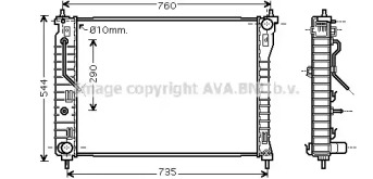 Теплообменник (AVA QUALITY COOLING: OL2434)