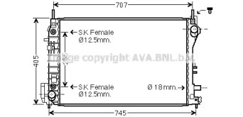 Теплообменник (AVA QUALITY COOLING: OL2559)