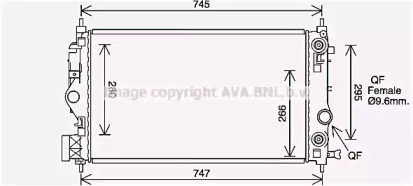 Теплообменник (AVA QUALITY COOLING: OL2687)