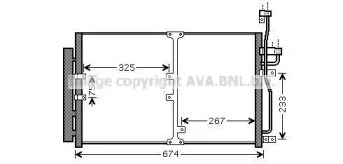 Конденсатор (AVA QUALITY COOLING: OL5425D)