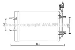 Конденсатор (AVA QUALITY COOLING: OL5620D)