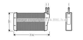 Теплообменник (AVA QUALITY COOLING: OL6004)