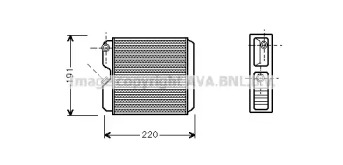 Теплообменник (AVA QUALITY COOLING: OL6240)