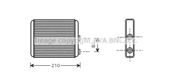 Теплообменник (AVA QUALITY COOLING: OL6353)