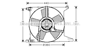 Вентилятор (AVA QUALITY COOLING: OL7504)