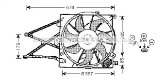 Вентилятор (AVA QUALITY COOLING: OL7509)