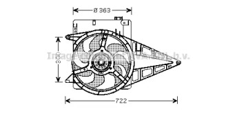 Вентилятор (AVA QUALITY COOLING: OL7511)