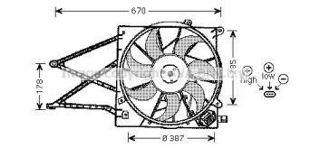 Вентилятор (AVA QUALITY COOLING: OL7524)