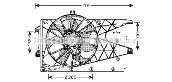 Вентилятор (AVA QUALITY COOLING: OL7526)