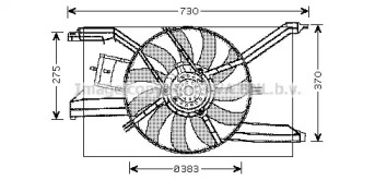 Вентилятор (AVA QUALITY COOLING: OL7532)