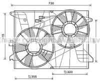 Вентилятор (AVA QUALITY COOLING: OL7572)