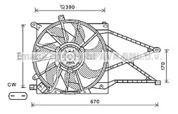 Вентилятор (AVA QUALITY COOLING: OL7603)