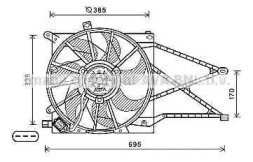 Вентилятор (AVA QUALITY COOLING: OL7649)