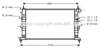 Теплообменник (AVA QUALITY COOLING: OLA2359)